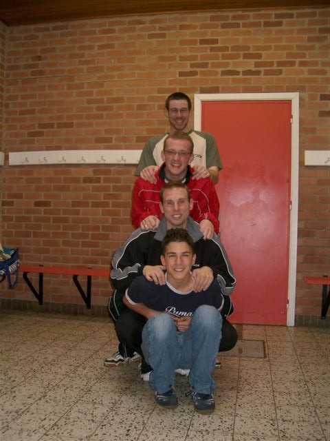 Oli - Pascal - Bruno - Lau (Tournoi de Seraing 2005)