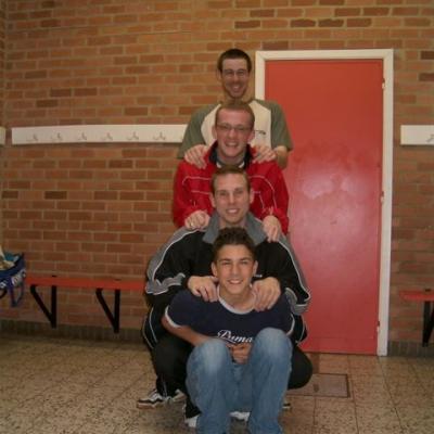 Oli - Pascal - Bruno - Lau (Tournoi de Seraing 2005)